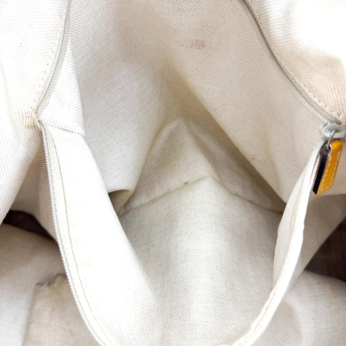 Gucci GG Canvas Web Jolie Patent Tote Bag Beige Yellow