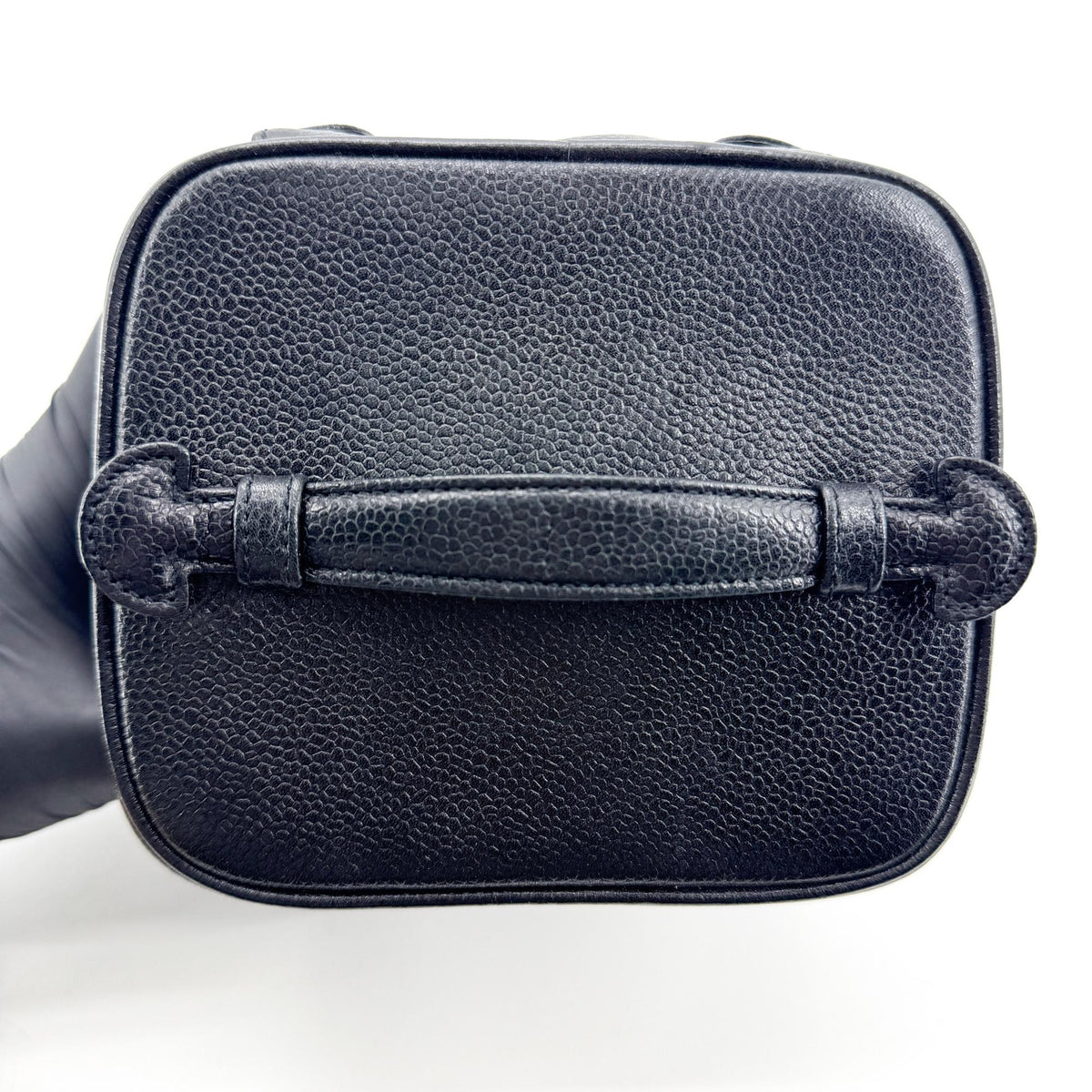 Chanel Caviar CC Logo Vanity Bag Black Gold Hardware