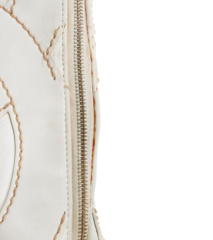 Chanel White Big CC Shoulder Bag