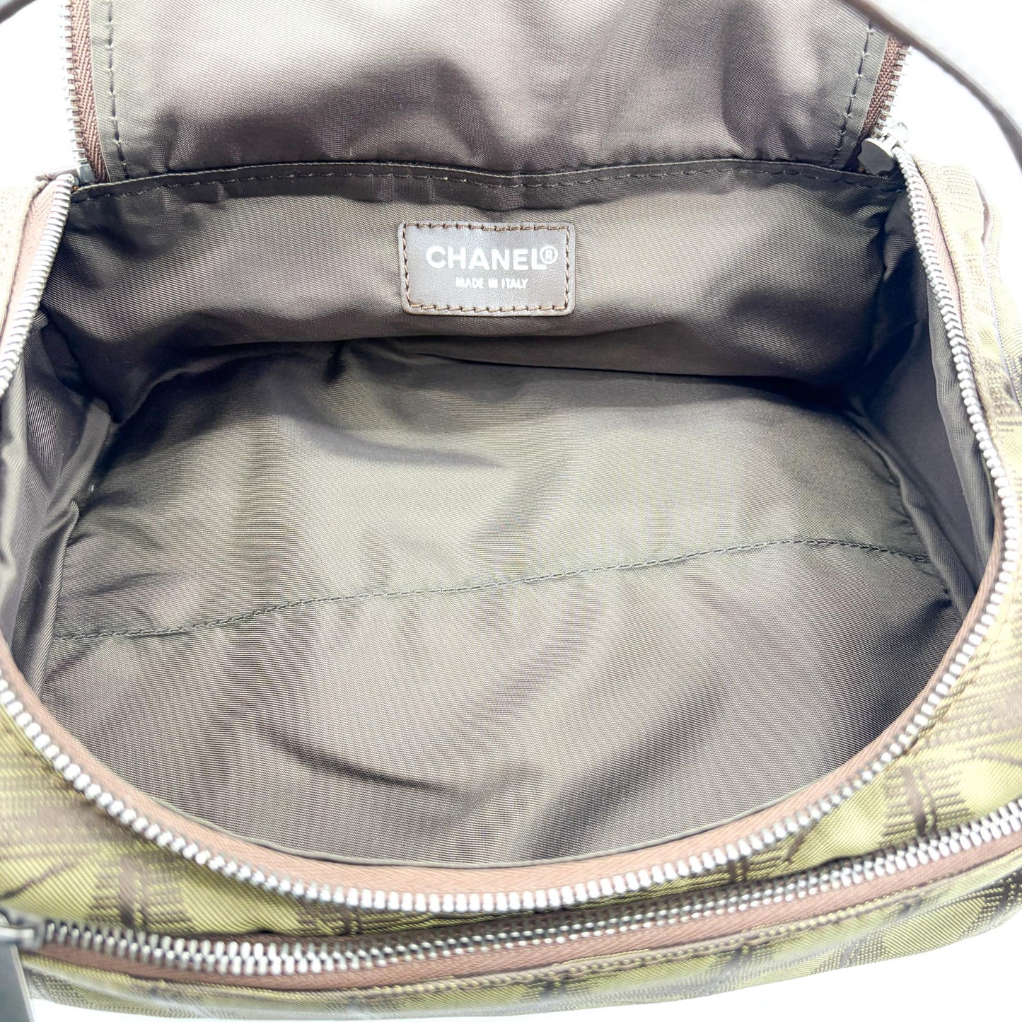 Chanel New Travel Line Vanity Bag Khaki