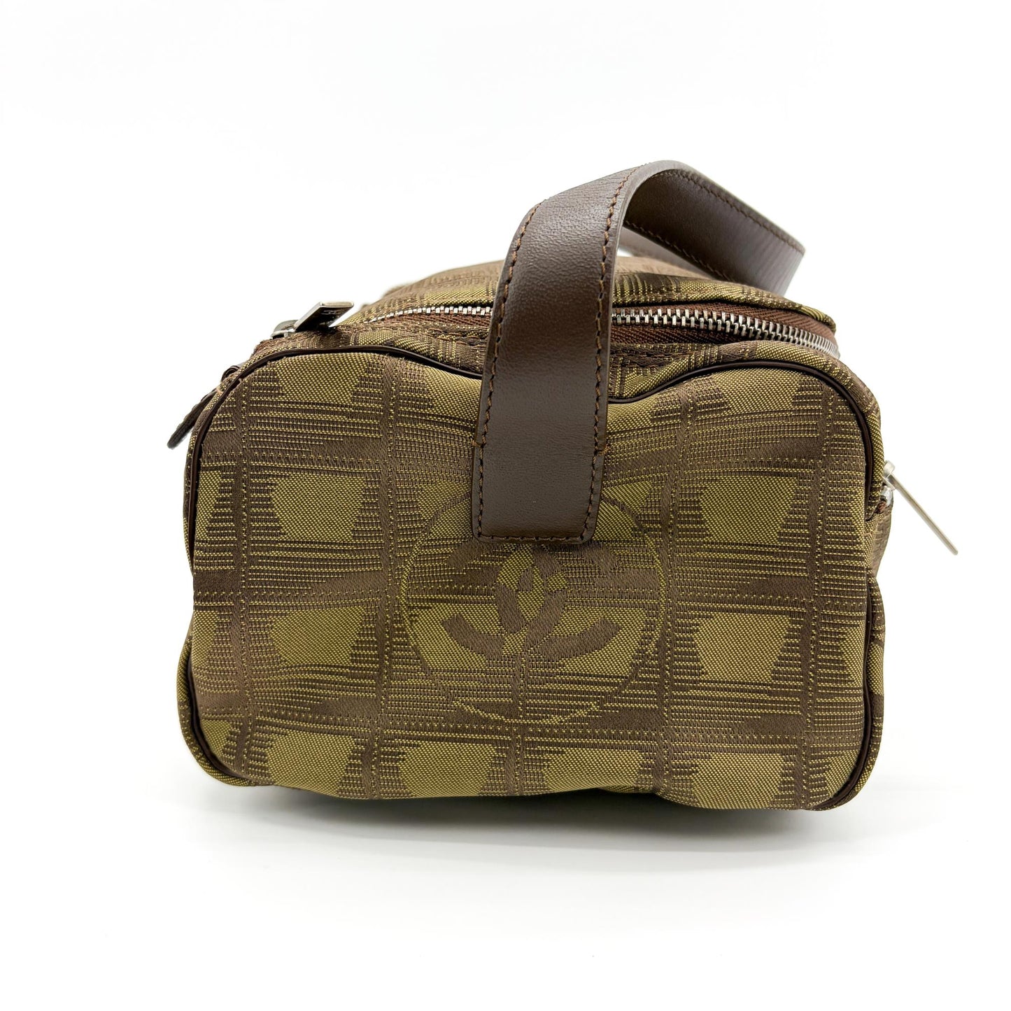 Chanel New Travel Line Vanity Bag Khaki