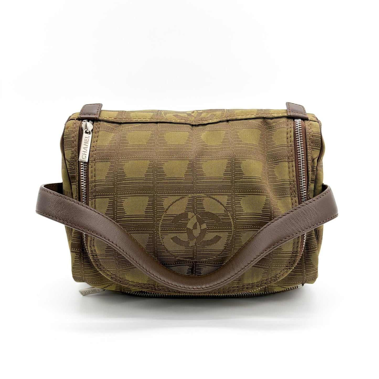 Chanel New Travel Line Vanity Bag Khaki