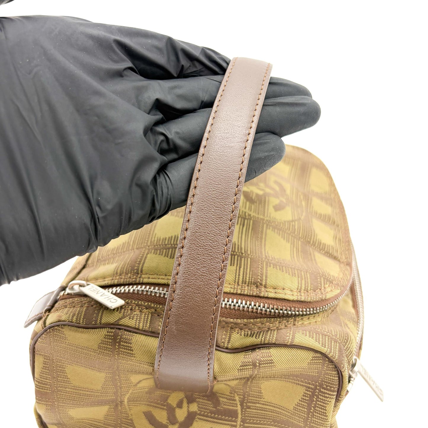 Chanel New Travel Line Vanity Bag Khaki