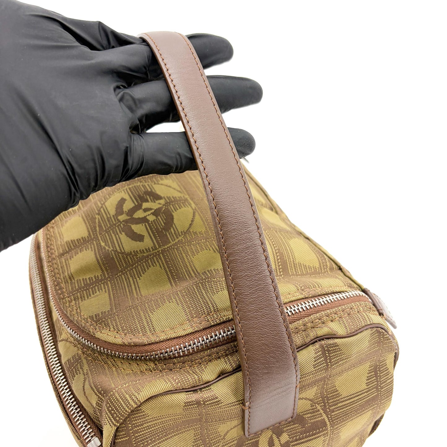 Chanel New Travel Line Vanity Bag Khaki
