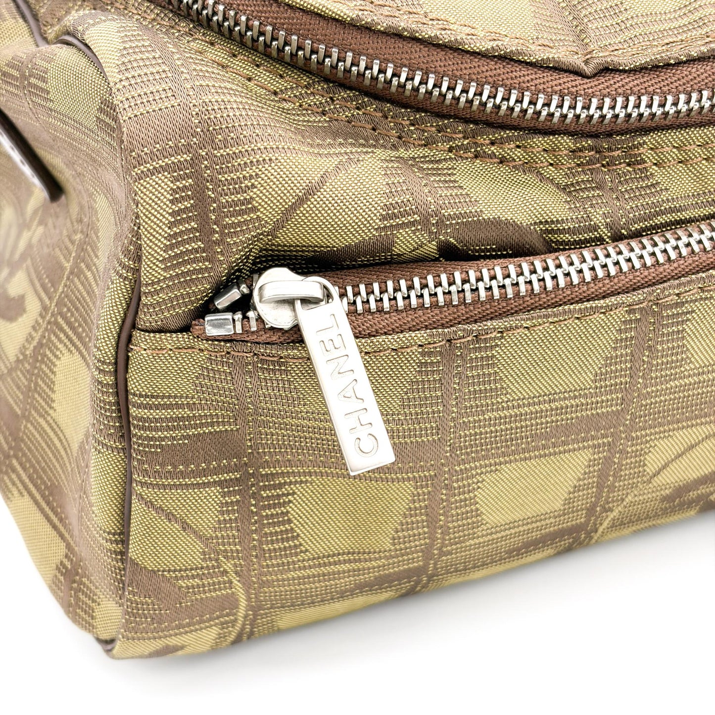 Chanel New Travel Line Vanity Bag Khaki