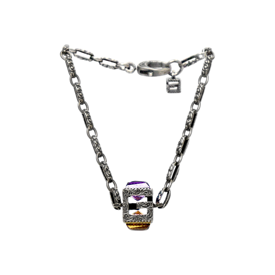 Gucci Square G Cube Silver Bracelet