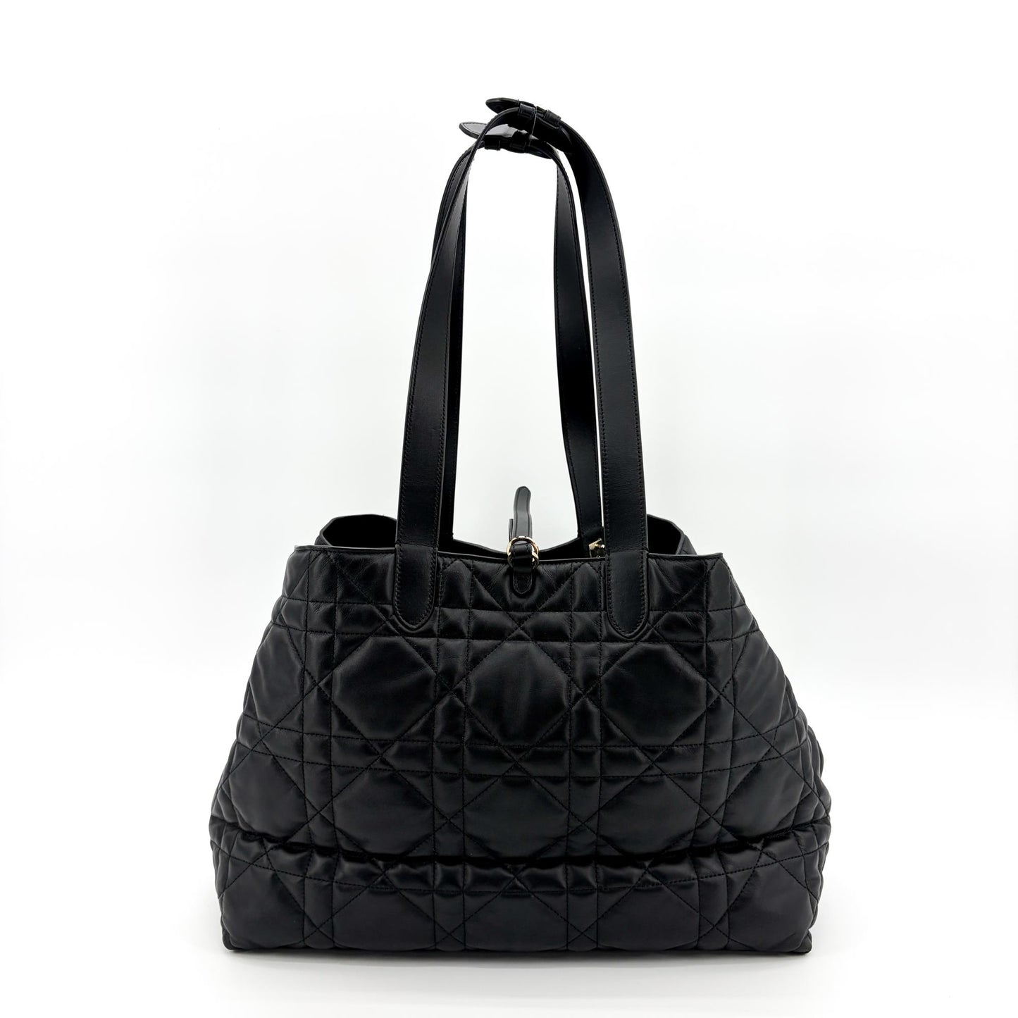 Dior Toujours Large Soft Shopper Bag Black Gold Hardware
