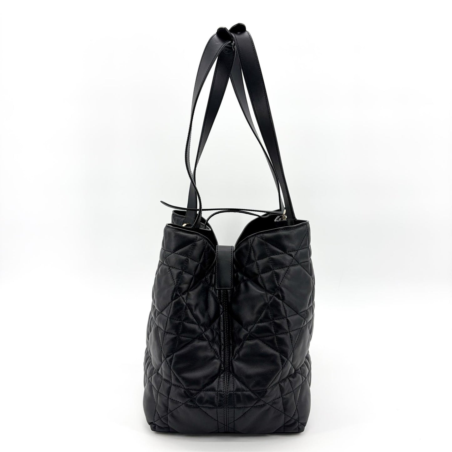 Dior Toujours Large Soft Shopper Bag Black Gold Hardware