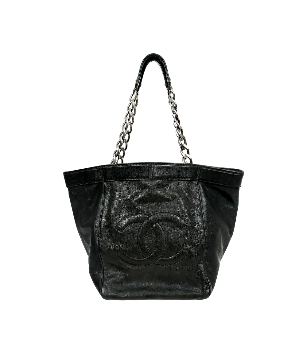 Chanel Black Big CC Chain Shoulder Bag