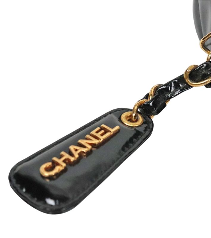 Chanel Black Faden Quilted CC Chain Shoulder Bag