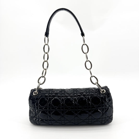 Dior Cannage Rendezvous Shoulder Bag Black