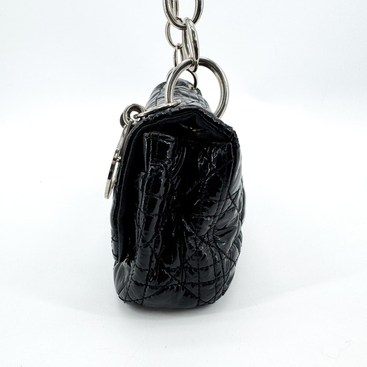 Dior Cannage Rendezvous Shoulder Bag Black