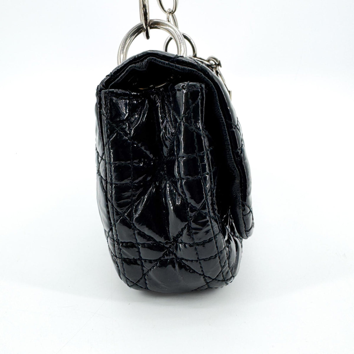 Dior Cannage Rendezvous Shoulder Bag Black
