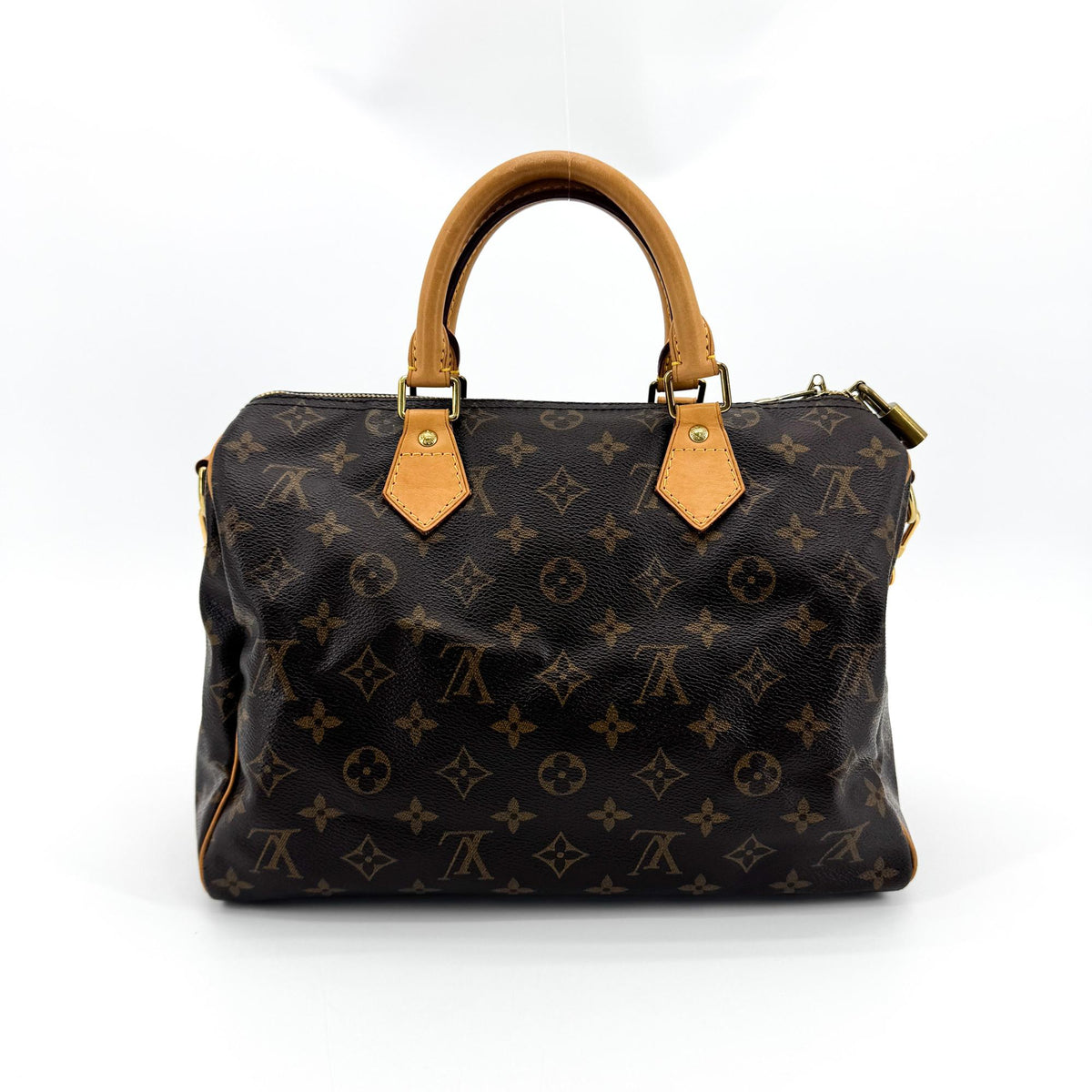 Louis Vuitton Monogram Speedy Bandourie 30 Brown