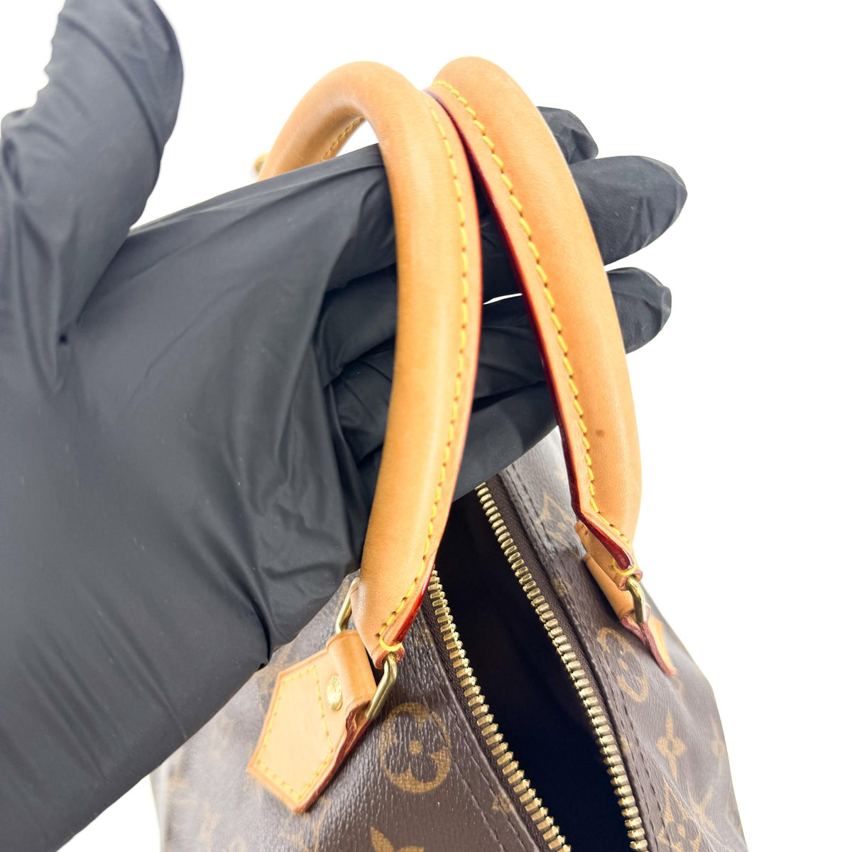 Louis Vuitton Monogram Speedy Bandourie 30 Brown