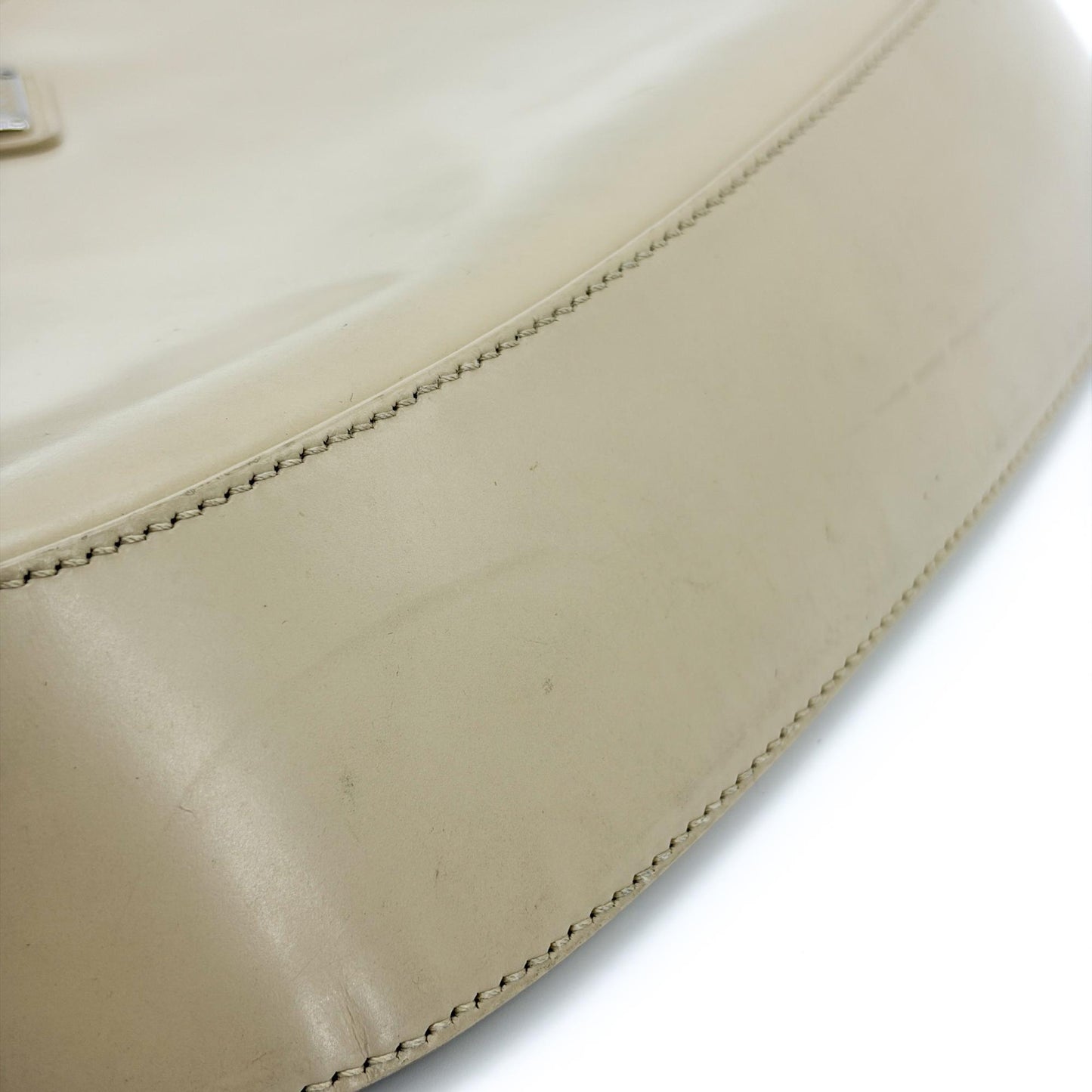 Prada Cleo Brushed Leather Shoulder Bag Khaki