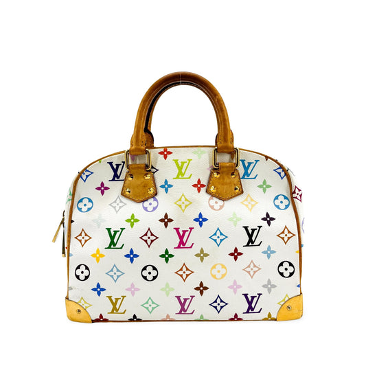 Louis Vuitton Monogram Multicolor Alma PM White