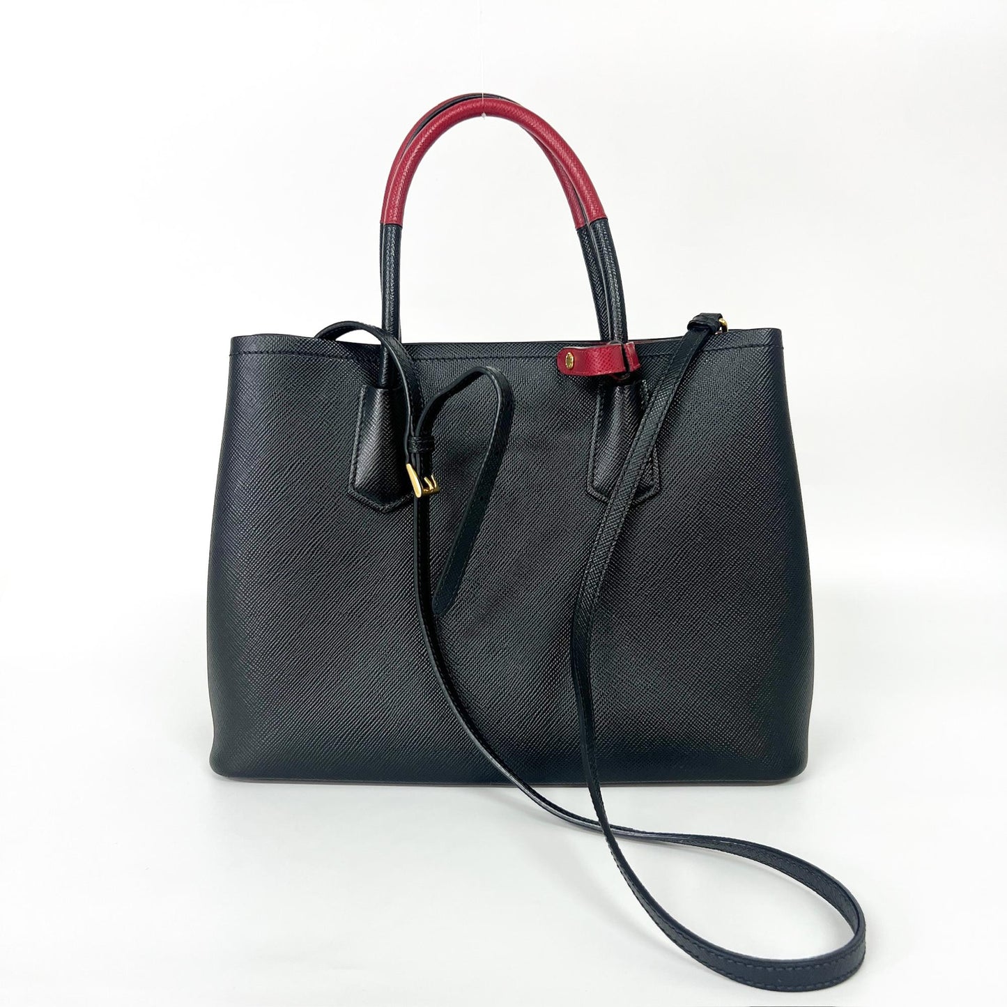 Prada Saffiano Cur Double Bag Medium 1BG775