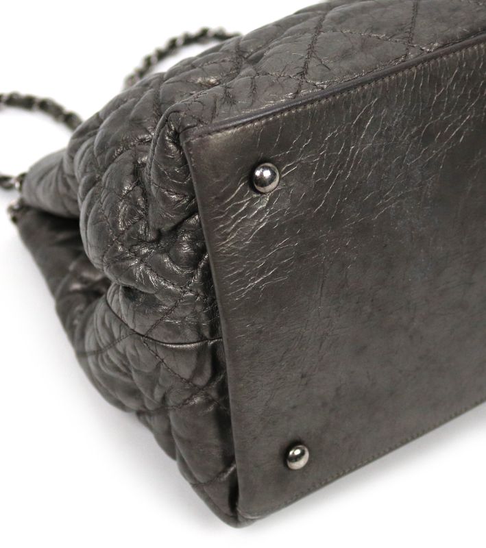 Chanel Metallic Silver Shoulder Bag