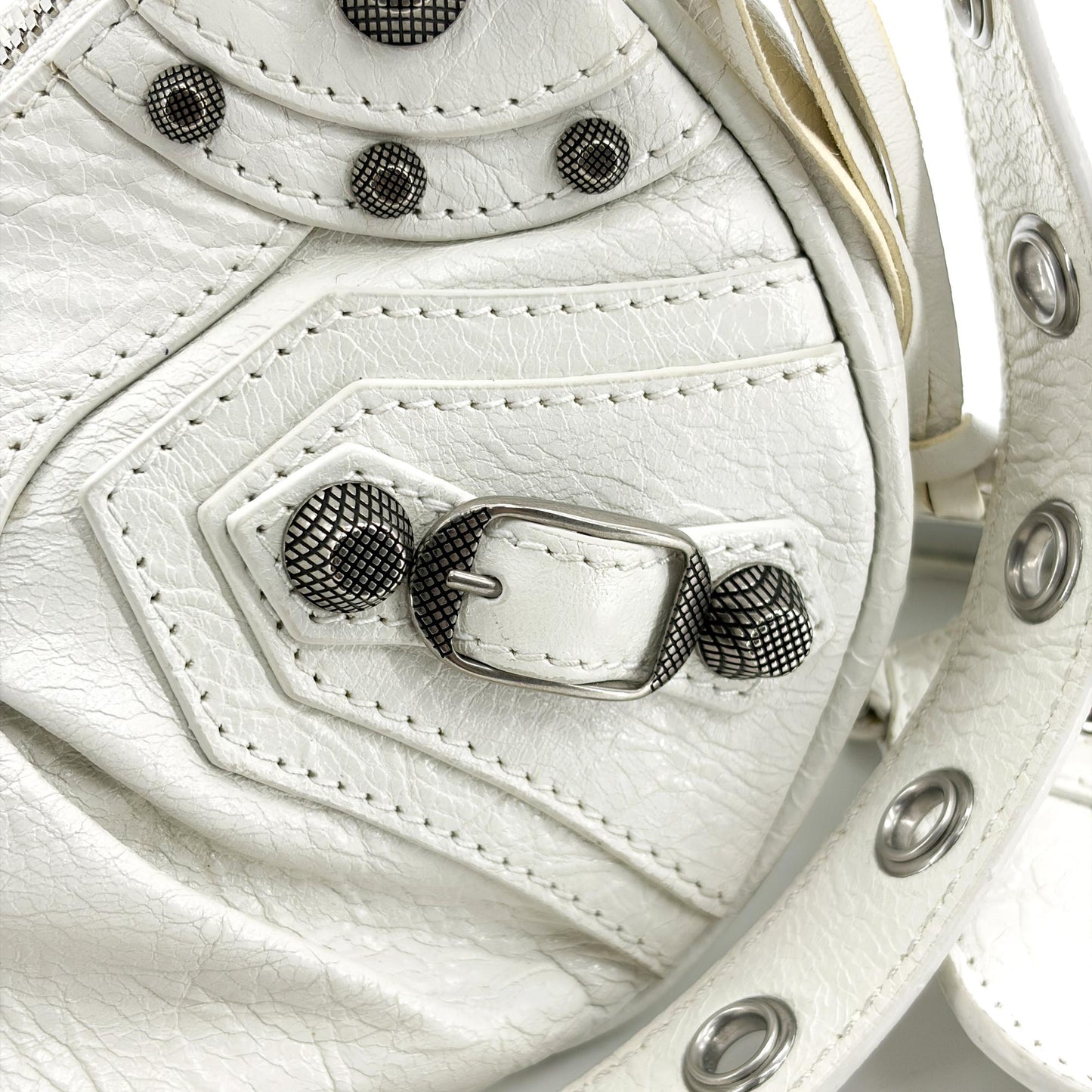 Balenciaga Le Cagol XS Shoulder Bag White