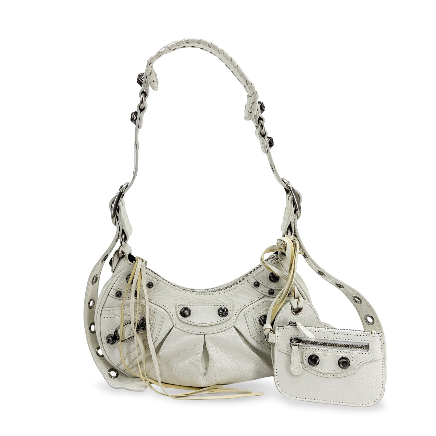 Balenciaga Le Cagol XS Shoulder Bag White