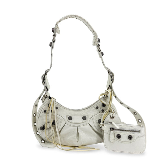 Balenciaga Le Cagol XS Shoulder Bag White