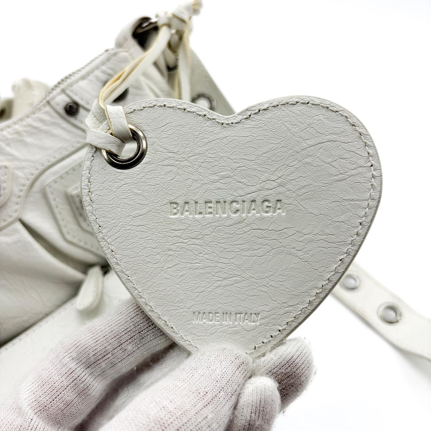 Balenciaga Le Cagol XS Shoulder Bag White
