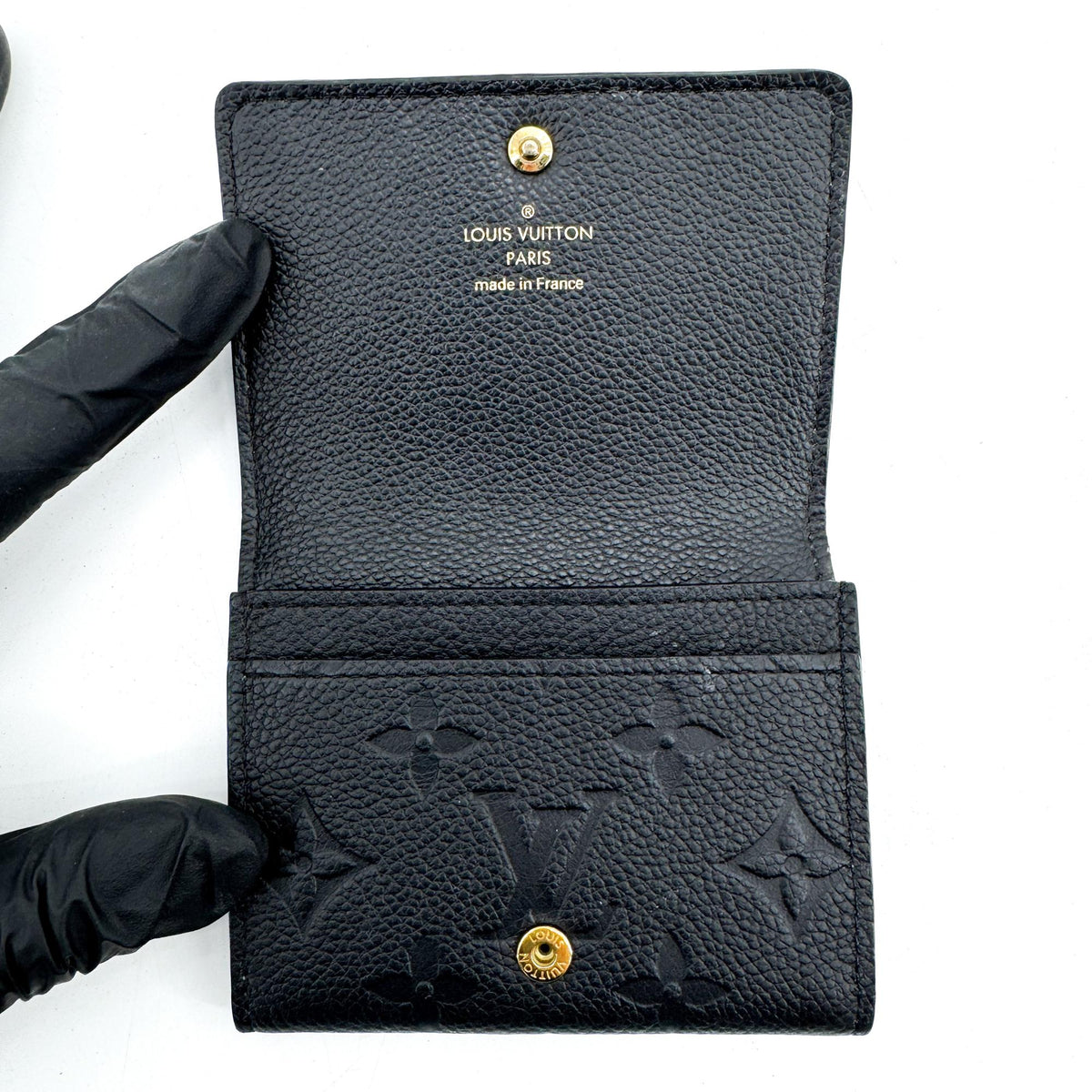 Louis Vuitton Monogram Empreinte Zoé Wallet Black