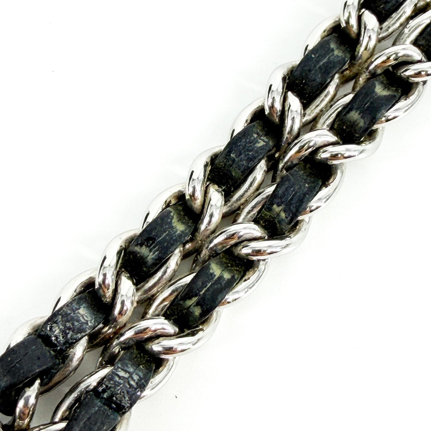 Chanel Première Steel Black Leather Chain Watch