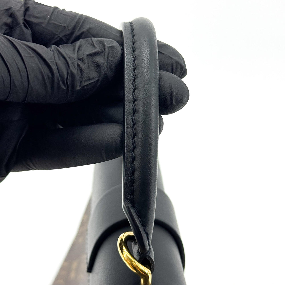 Louis Vuitton Monogram One Handle Flap Bag PM Black