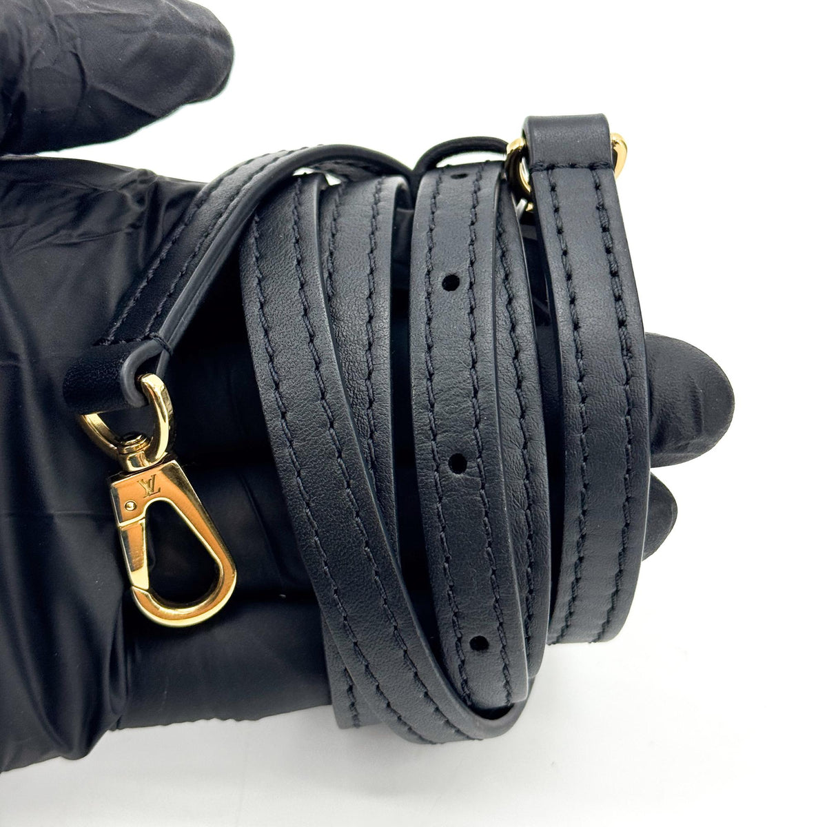 Louis Vuitton Monogram One Handle Flap Bag PM Black