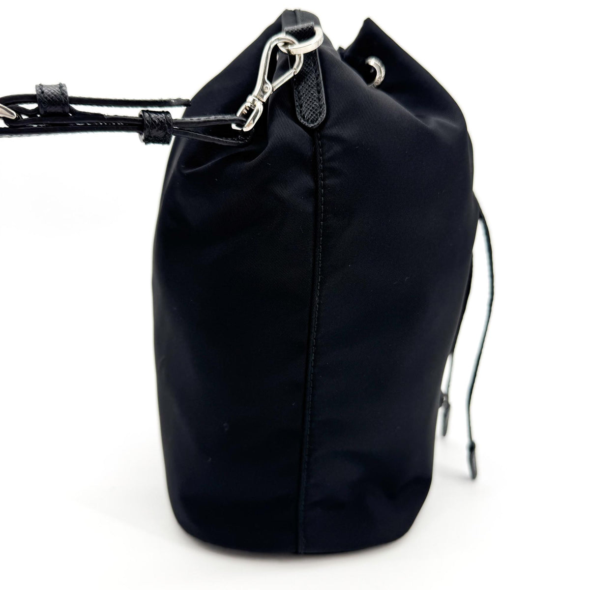 Prada Re-Nylon Bucket Clutch Black