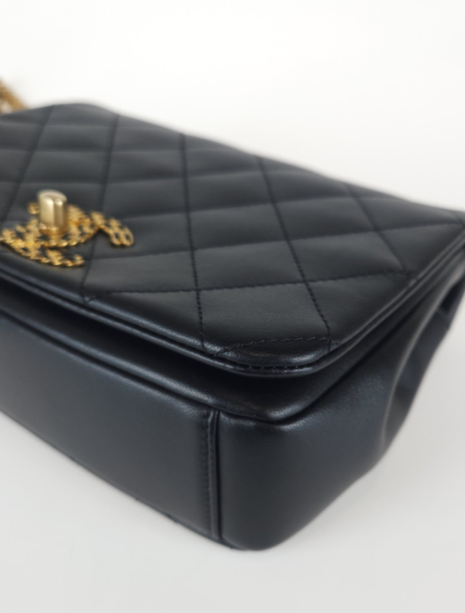 Small CC Logo Flap Gold Chain Shoulder Bag AS2975