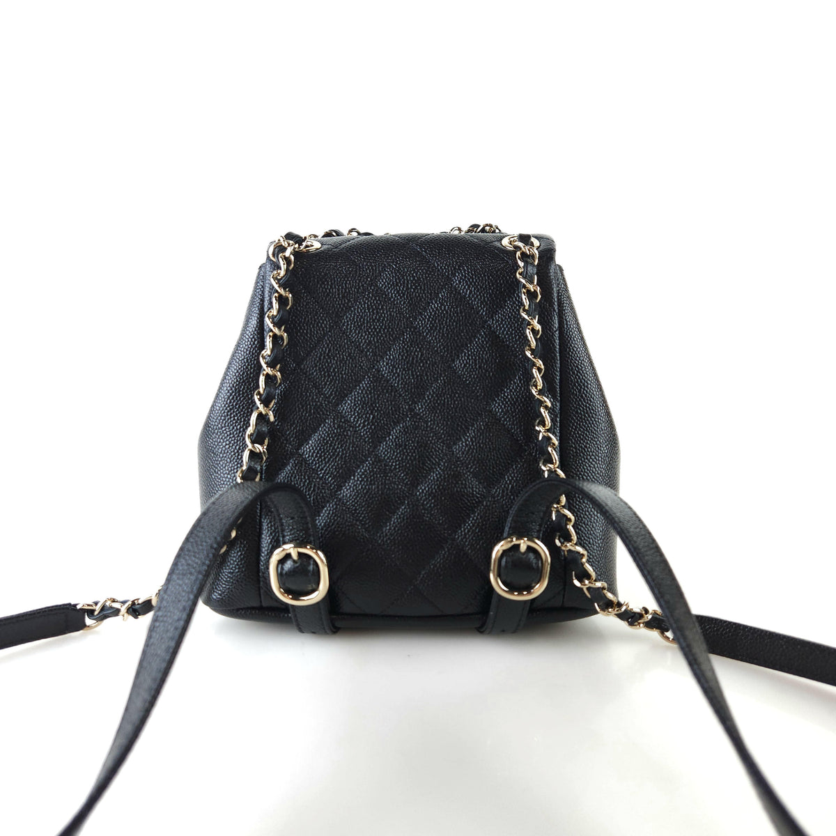 Small Duma Two-Pocket Caviar Backpack AS3787