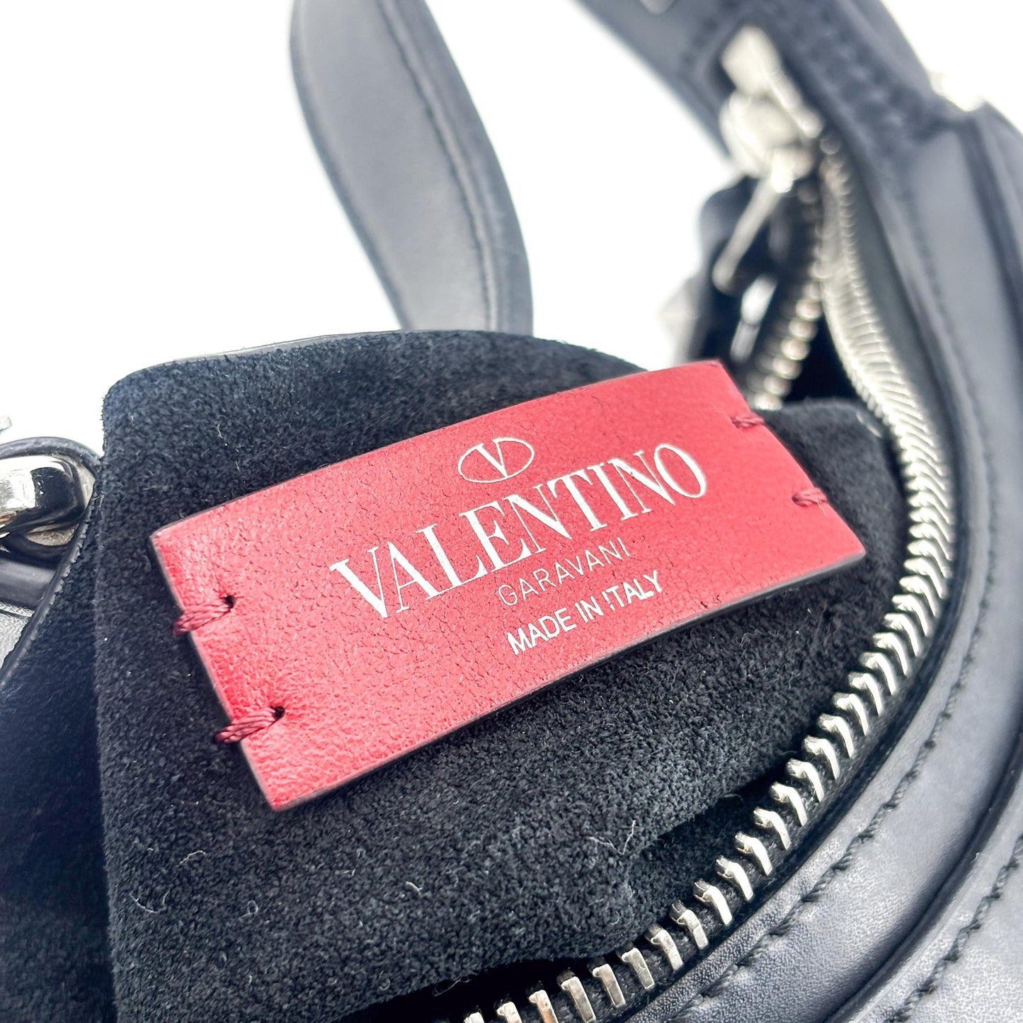 Valentino Garavani VLTN Leather Hobo Bag Black