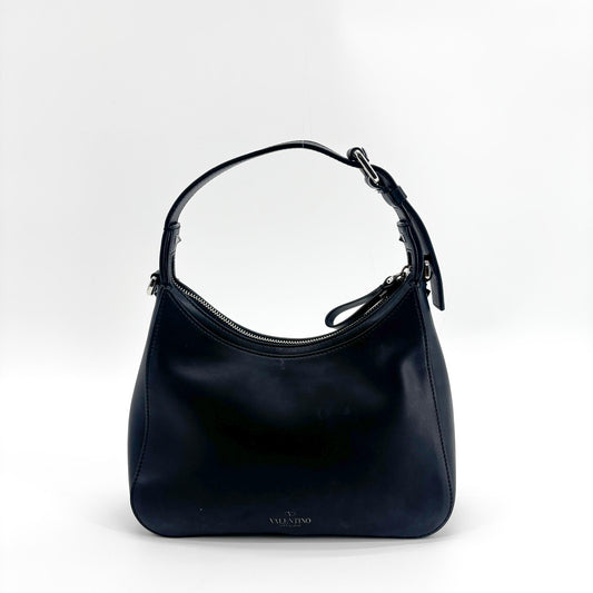 Sac Hobo en cuir VLTN Valentino Garavani Noir