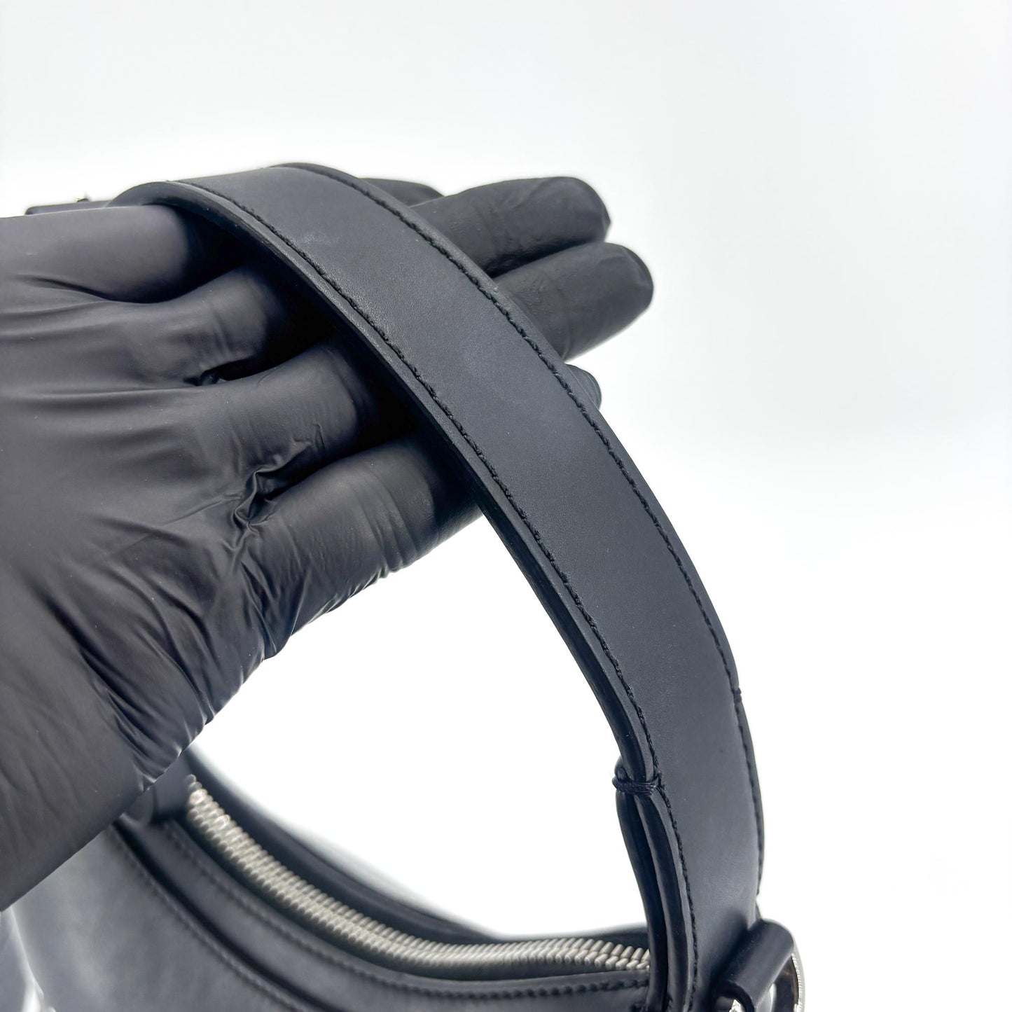 Valentino Garavani VLTN Leather Hobo Bag Black