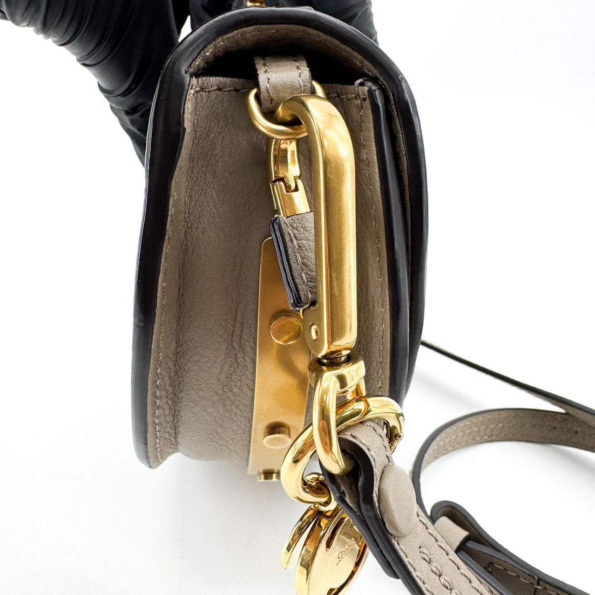 Chloé Nile Small Bracelet Bag Moti Grey
