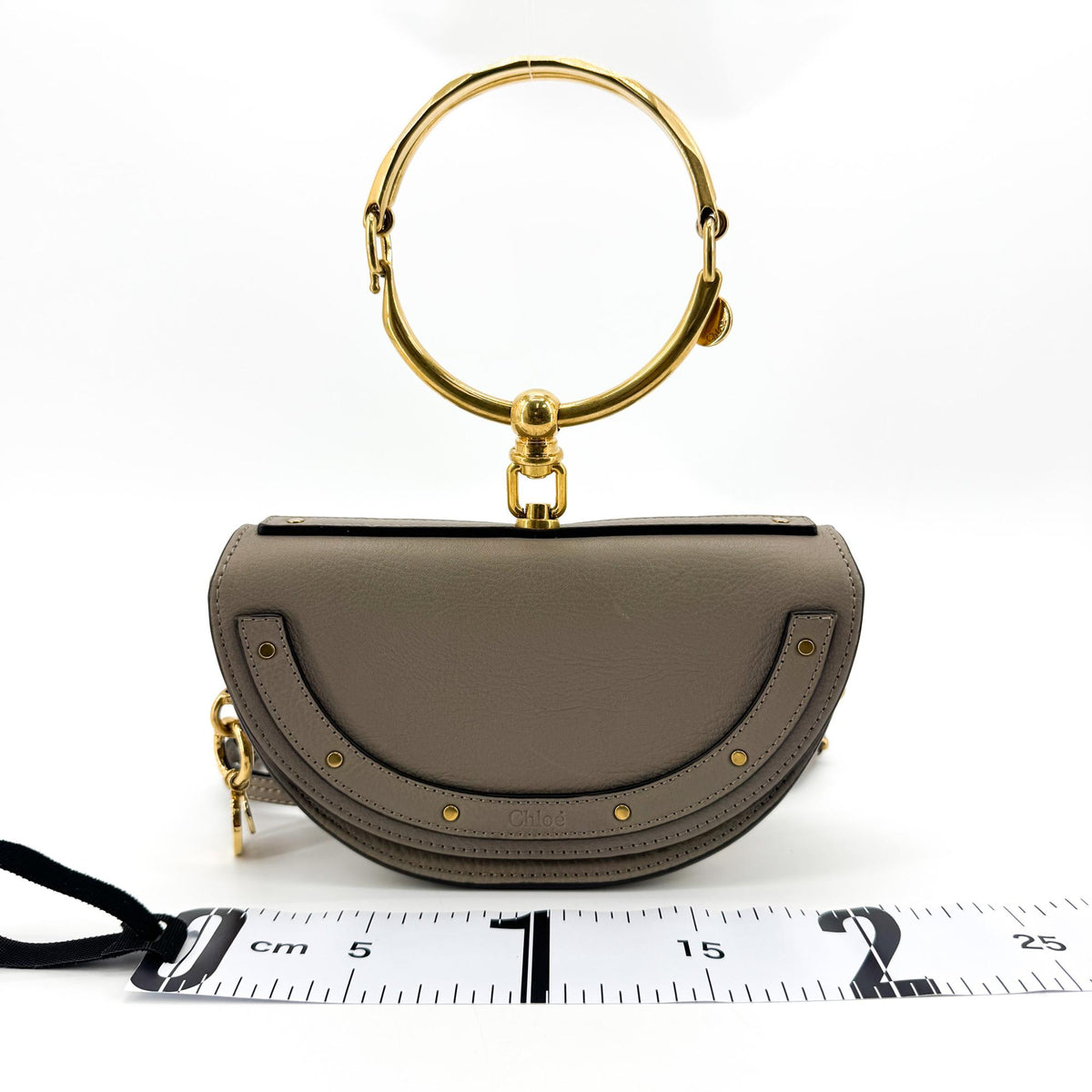 Chloé Nile Small Bracelet Bag Moti Grey