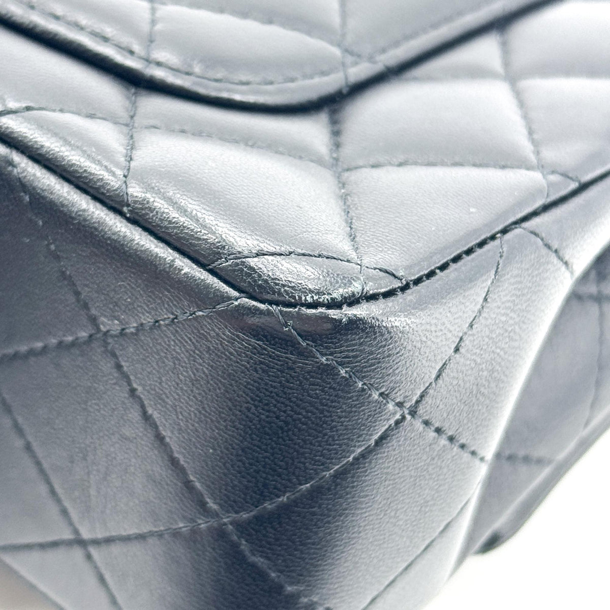 シャネル クラシック ミニ トップハンドル フラップバッグ ラムスキン ゴールド金具 ブラック