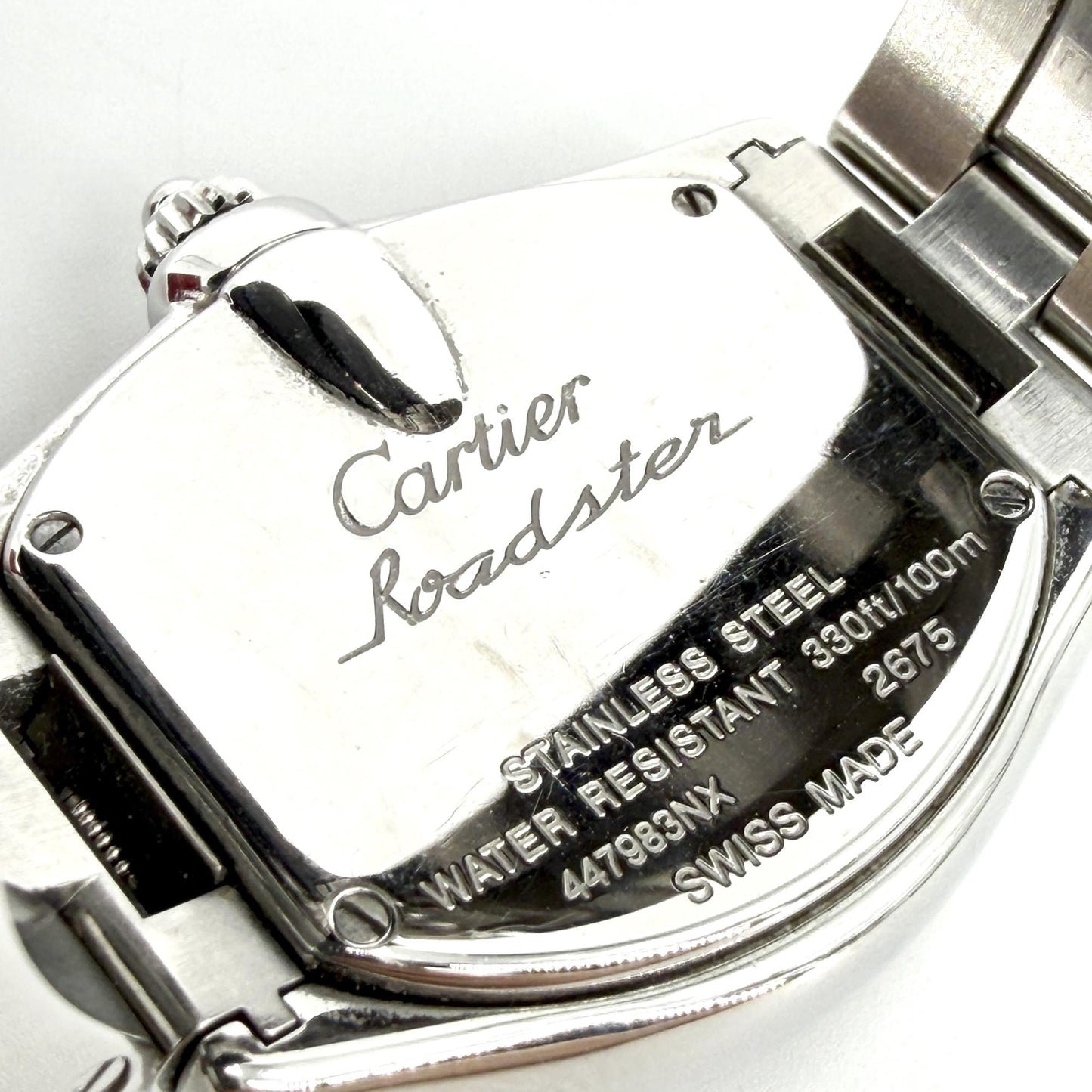 Cartier Roadster SM Pink Dial Steel