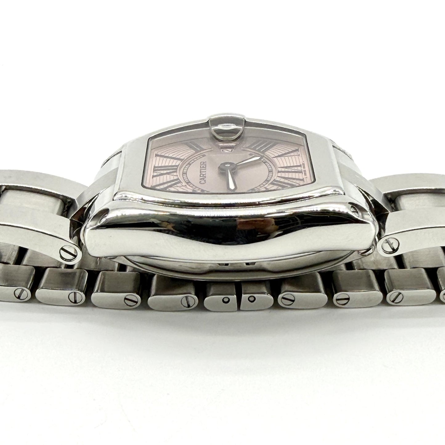 Cartier Roadster SM Pink Dial Steel