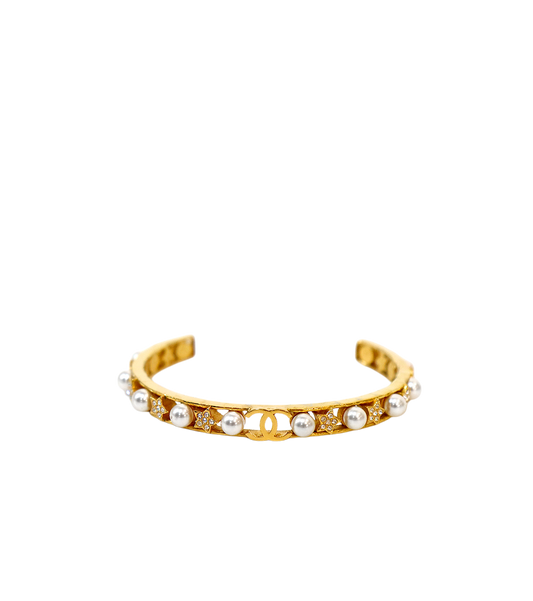 Chanel Pearl and Crystal Bracelet