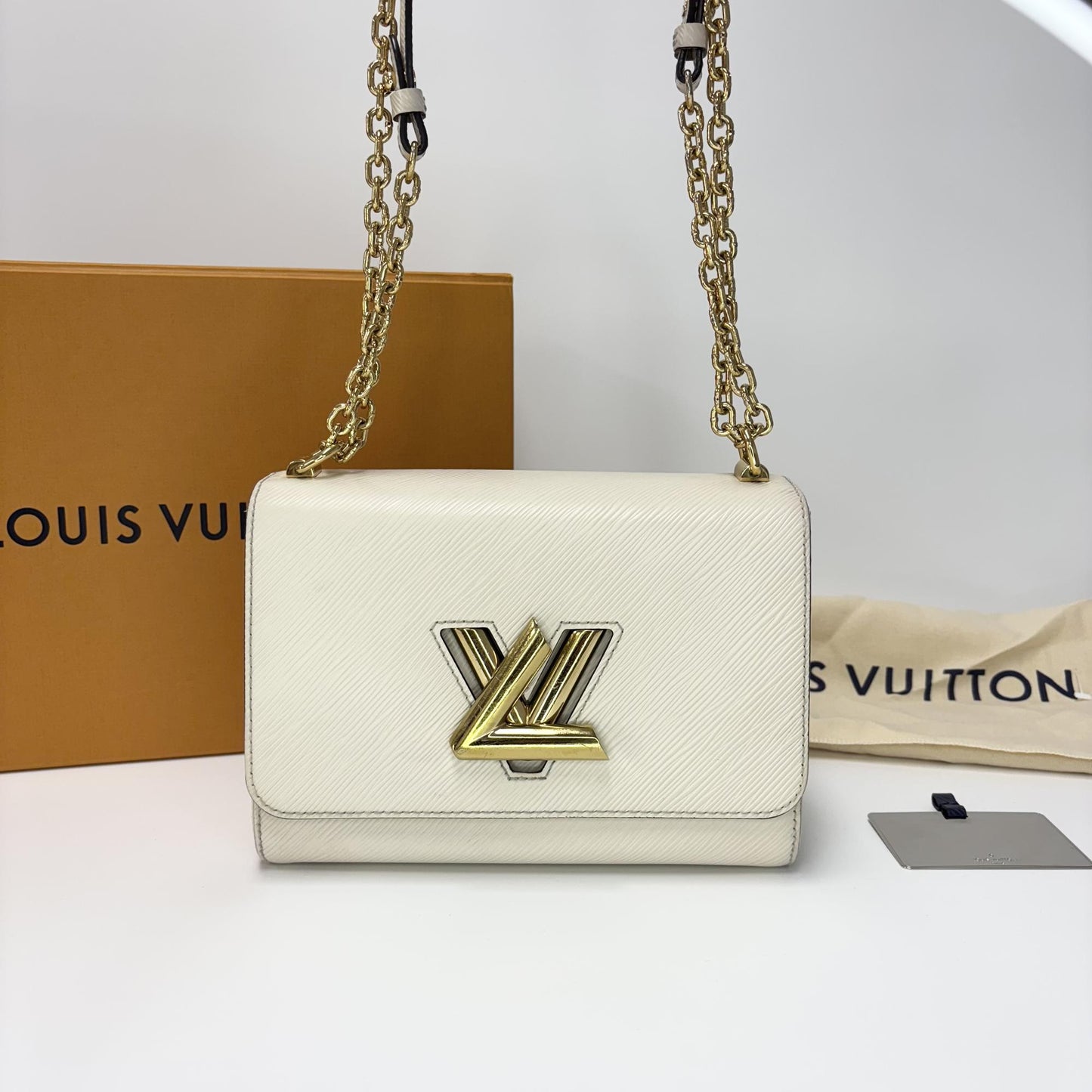 Louis Vuitton Epi Twist MM Chain Bag Quartz