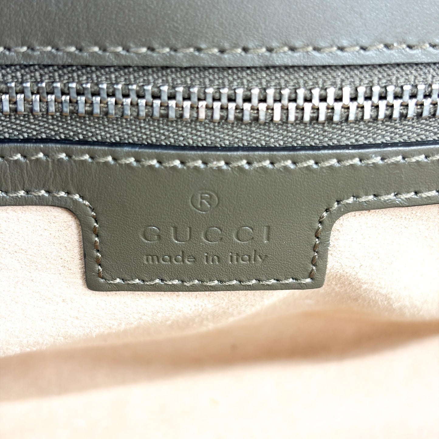 Gucci Blondie Small Shoulder Bag Dark Green Silver Hardware
