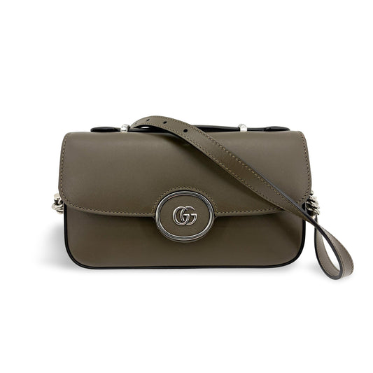 Gucci Blondie Small Shoulder Bag Dark Green Silver Hardware