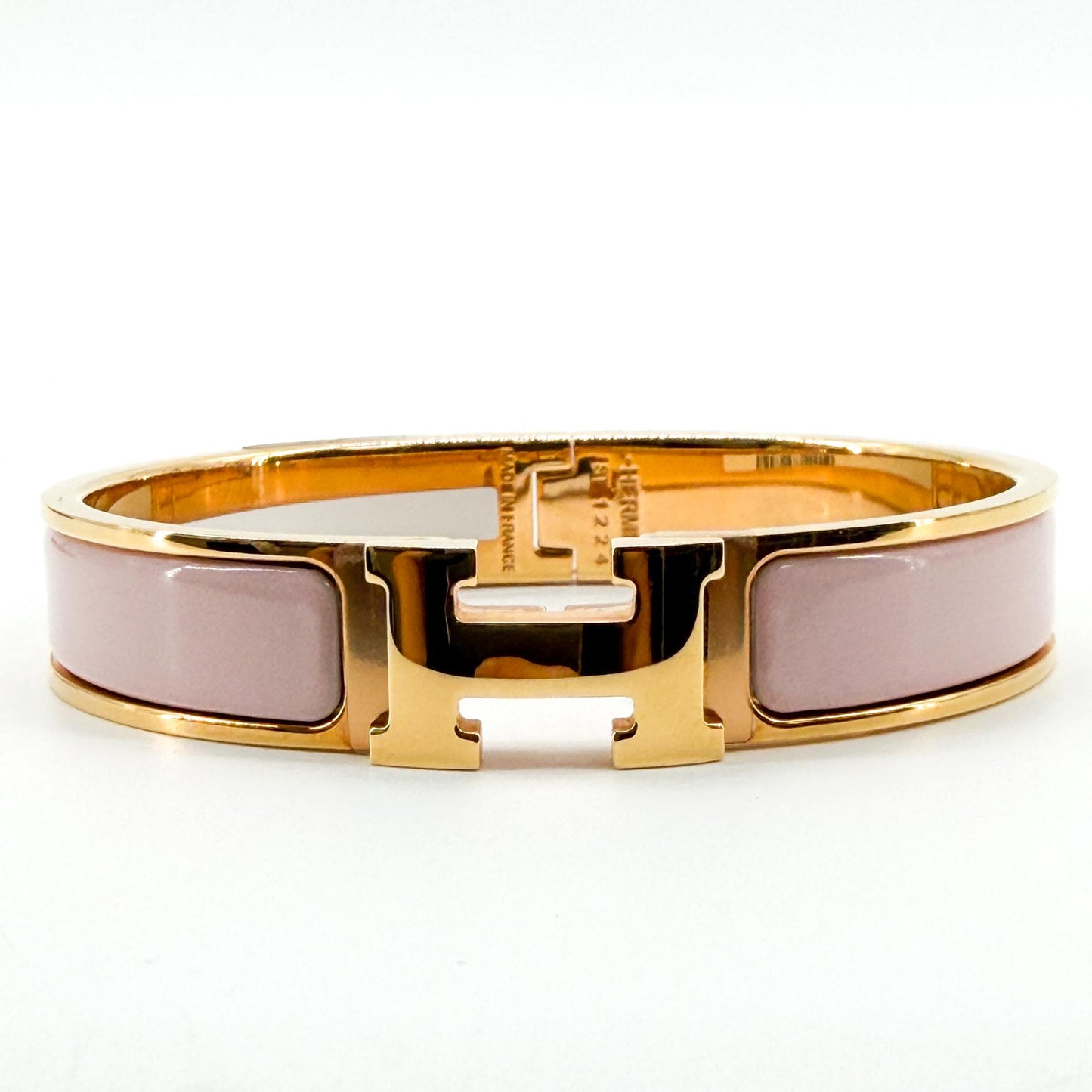 Hermès Click H Bangle Gold Pink PM