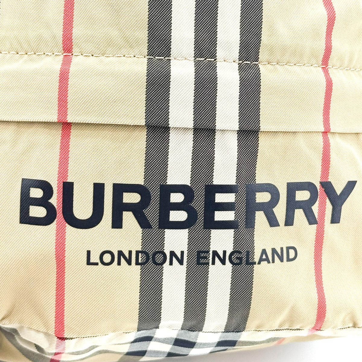 Burberry Phoebe Icon Stripe Econyl Drawcord Pouch