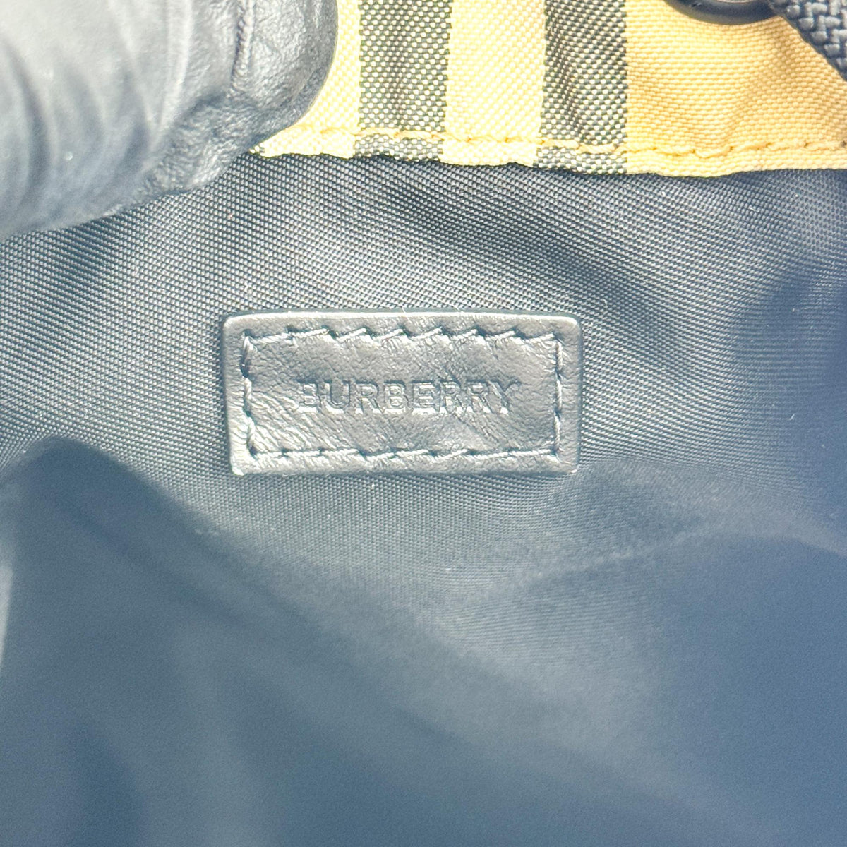 Burberry Phoebe Icon Stripe Econyl Drawcord Pouch