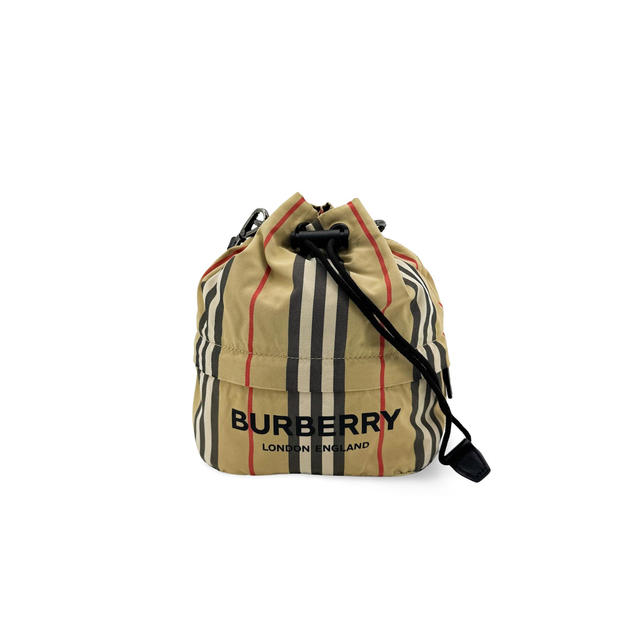 Burberry Phoebe Icon Stripe Econyl Drawcord Pouch